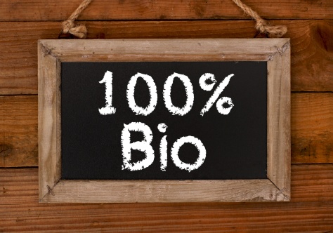 100% Bio Aushang